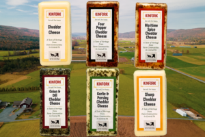 The six varieties of Kinfork Cheese
